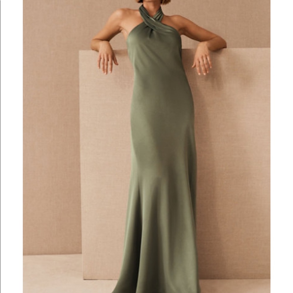 BHLDN Ruby Satin Charmeuse Dress